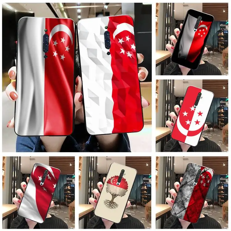 YJZFDYRM сингапурский флаг фотообложка для Oppo A5 A9 2020 Reno2 z Renoace 3pro Realme5Pro | Мобильные