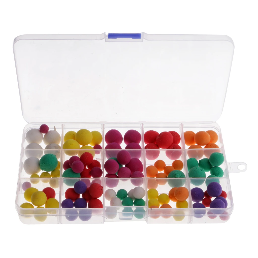 1 Box Smell Carp Fishing Pop Up Bait Boilies Eggs Flavor Floating Ball Fishing Beads Feeder Artificial Carp Lures Hair Rig