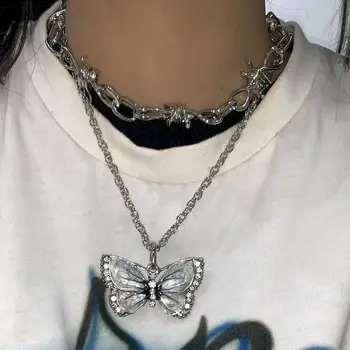 

NiceMix necklace charms rhinestone pendant charms jewelry making ins accessories Titanium charm Beautiful necklace hip hop