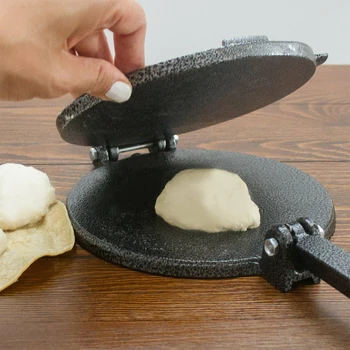 

8 Inches Aluminium Dining Mexico Home Kitchen Mold Press Restaurant DIY Bakeware Tool Foldable Pastry With Handle Tortilla Maker