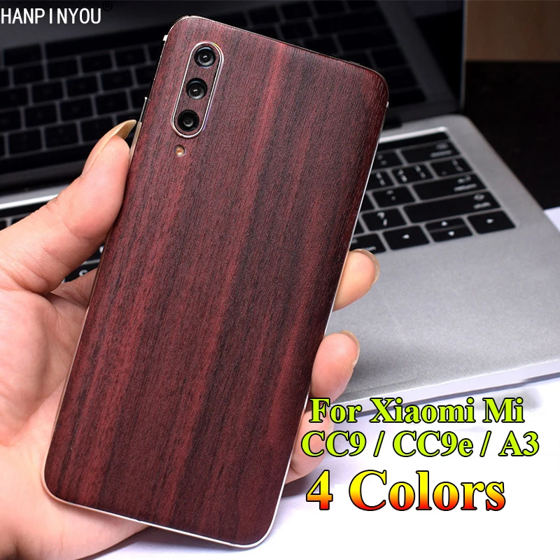 Для Xiaomi Mi CC9 CC9e A3 9 Lite задняя крышка 3D имитация под дерево защита кожи наклейка