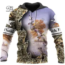 

PLstar Cosmos Duck Hunting Animal Hunter Camo Tattoo Dog Tracksuit Pullover Streetwear 3DPrint Men/Women Autumn Funny Hoodies 23