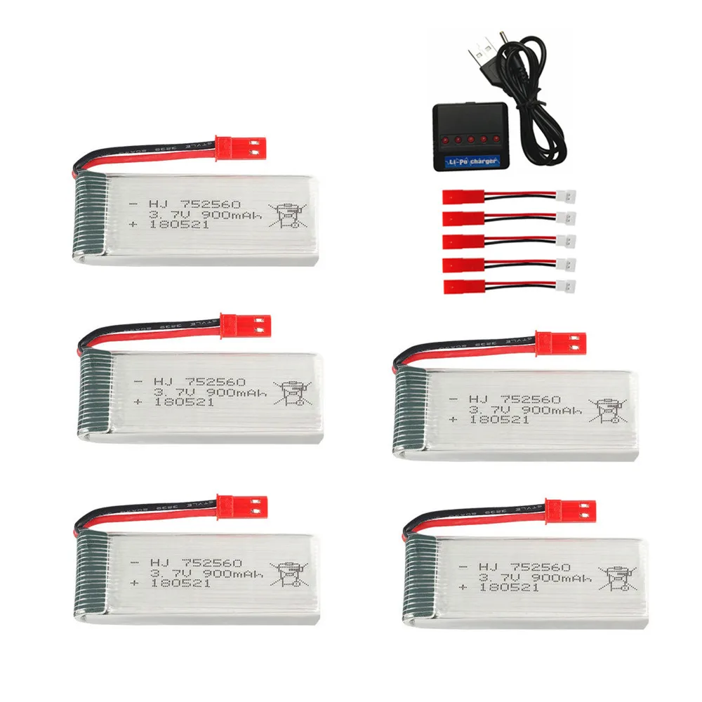 Зарядное устройство 3 7 в 900 мАч Lipo для X5 X5C X5SC X5SW 8807 Вт A6 A6W M68 Запчасти