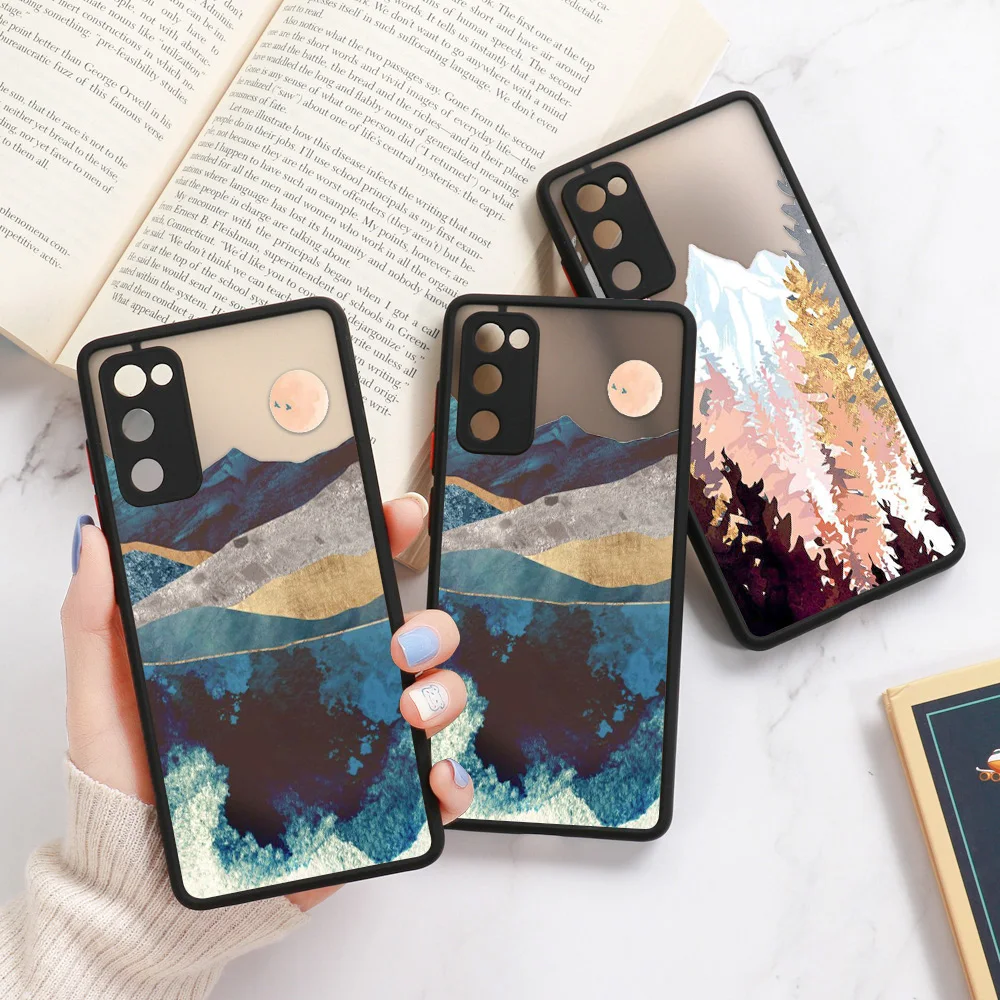 Lens Protection S20 FE S22 Ultra Case For Samsung S21 FE Case Samsung Note 20 Ultra 10 Plus S21 S10 S22 Cover Hard PC Shockproof