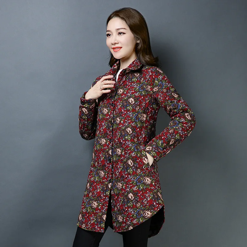 

Winter Women's 2018 New Style Small Cotton-Padded Jacket Korean-style Loose Autumn And Winter Thick Quilted Coat Winter Cotton D
