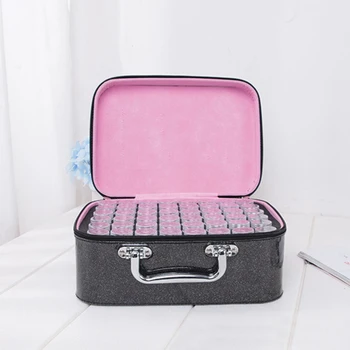 

Holder Shockproof Art EVA 96 Grids Zipper Closure Container Tools Beads Organizer Jars Diamond Painting Storage Case Accessories