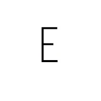 Letter E