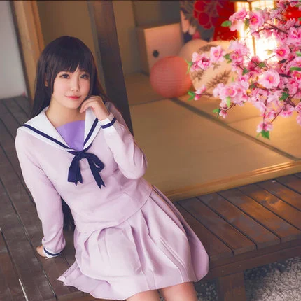 Hot Anime Noragami Yukine Iki Hiyori School Uniform Sailor Costume Cosplay  Costumes Sailor Cosplay Dress Wig