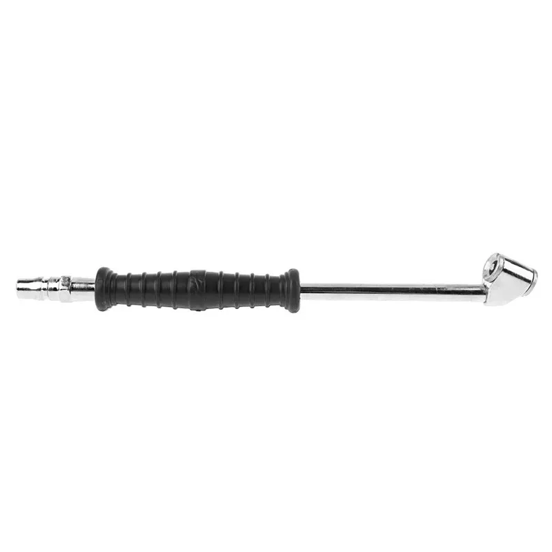 Tire Air Inflator Dual Head Type Chuck Valve Auto Car Motorcycle Long Reach