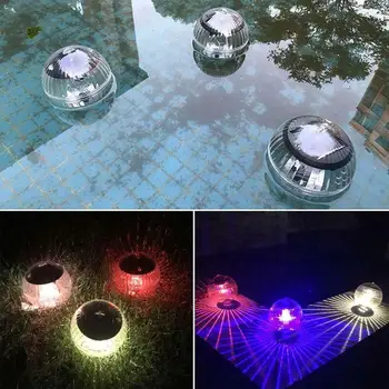 

Floating ABS Colorful Energy Saving Solar LED Color Change Waterproof Decorative Lights Lawn Lamp Night Light Outdoor Pool