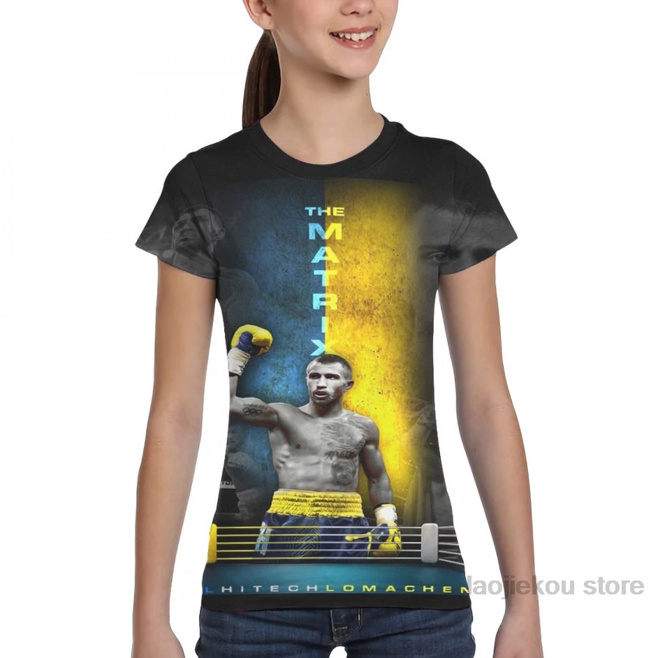 Vasyl Lomachenko-футболка для мужчин с изображением матрицы, женская модная футболка с принтом для девочек топы для мальчиков, футболки с короткими рукавами
