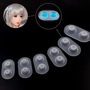 

6 Sizes Doll Eyes Mold BJD Doll Heavy Pupil Eye Eyeball Dome Silicone Molds Kit Making Accessories