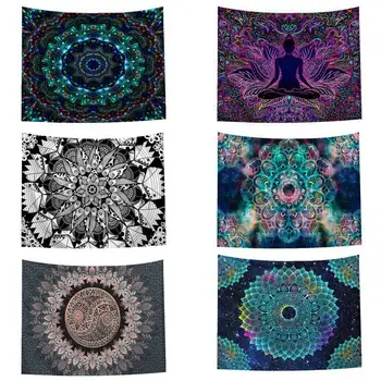 

Wall Hanging Mandala Tapestry Wall Tapestry Wall Carpet Psychedelic Tapiz Witchcraft Wall Hanging Cloth Tapestries Home Decor