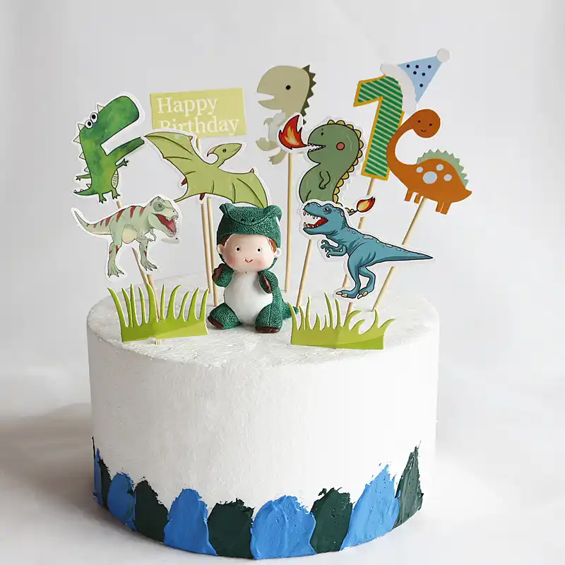 Dinosaur Cupcake Toppers; Dinosaur BIrthday Party; Dinosaur Cake Decoration; Dinosaur Theme; Orange Dinosaur; ROAR Cake Topper; Dino Party