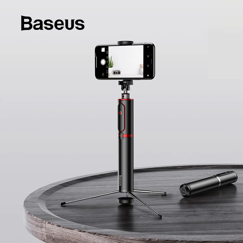 

Baseus Bluetooth Selfie Stick Portable Handheld Smart Phone Camera Tripod with Wireless Remote For iPhone Samsung Huawei Android