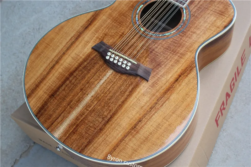 jumbo body 12 струн K55 koa Акустическая гитара 12 струн K55e акустическая электрическая Народная гитара