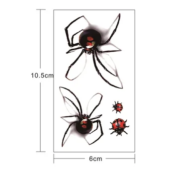 

Hot 1 Sheet Man Woman Sexy Temporary Tattoo Stickers Waterproof Fake Spider Ladybug Body Art Flash Tattoos Sticker CNT 66
