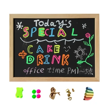 

Small Magnetic Dry Erase Black Board 16 Inch x 12 Inch Magnetic Blackboard for Kids Drawing Teacher Instruction Memo Board