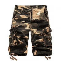 New Cargo Shorts Men Top Design Camouflage Military Army Khaki Shorts Homme Summer Outwear Hip Hop Casual Cargo Camo Men Shorts 2