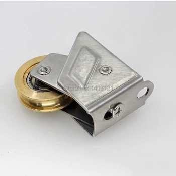 

2001-style window roller sliding door plastic steel window pulley concave Aluminum alloy window wheel muted brass roller