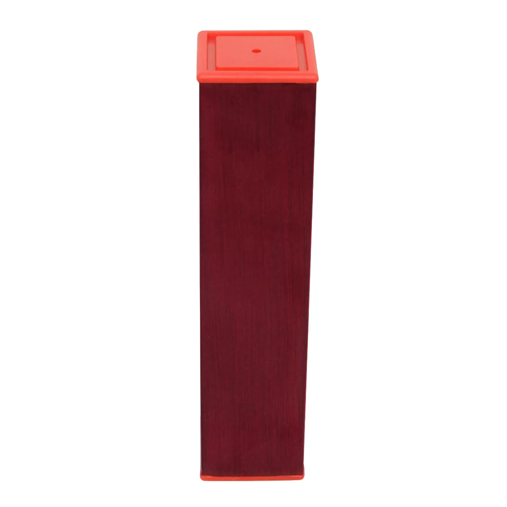 Wood Hand Shaker Percussion Instrument Sand Beads Music Red |