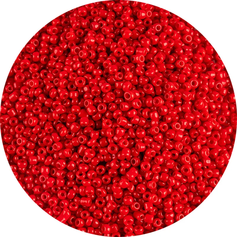 500 шт Изысканные красные чешские стеклянные бусины для рукоделия аксессуары бисер материал - Цвет: A45