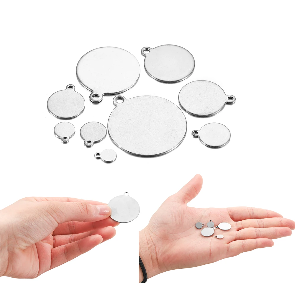 BENECREAT 24 Stück Messing-Anhänger Rohlinge - Runde Blanko-Plättchen Für Schmuck & DIY-Projekte