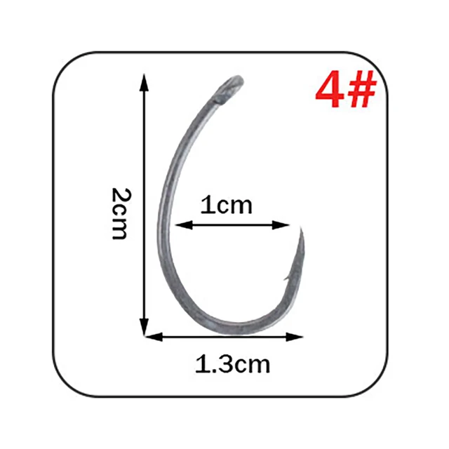 W.P.E Coated hook Fishing Hook Coating 3pack/lot Carp Fishing Hook 2#/4#/6#/8#/ Wide Gape with Micro Barbed Hook Fishing Tackle 4