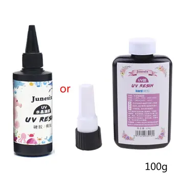 

10/20/25/50/60/100g Ultraviolet Curing Epoxy UV Resin Hard Glue for DIY Jewelry L4ME