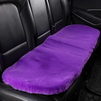 

KAWOSEN Faux Rabbit Fur Car Rear Seat Cover, Cute Car Interior Accessorie Car Cushion Cover Styling,Plush Seat Covers FFSC03