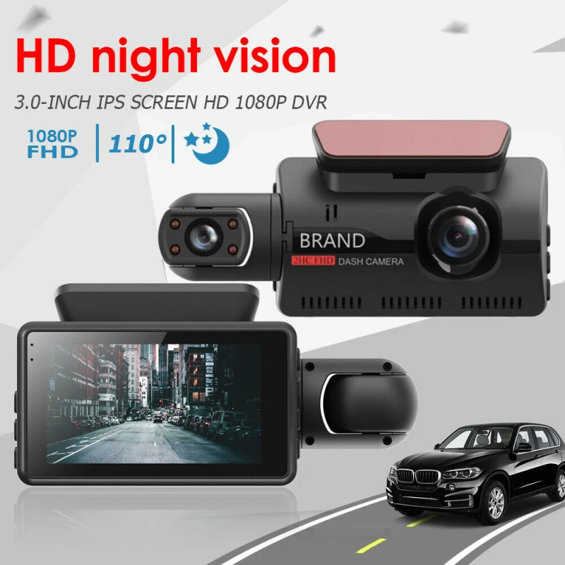FHD Car DVR Recorders Dash Cam Dual Record Video Registrar Camera 1080P Dvr Night Vision recorders DashCam | Автомобили и