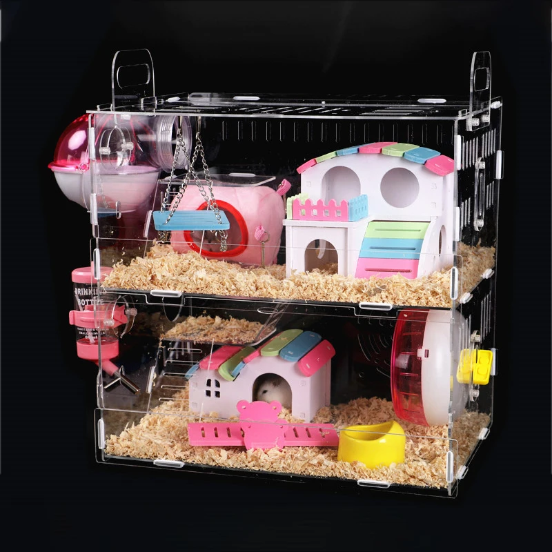 Hamster Guinea Pig Dollhouse Miniature Guinea Pig Cage, Dollhouse