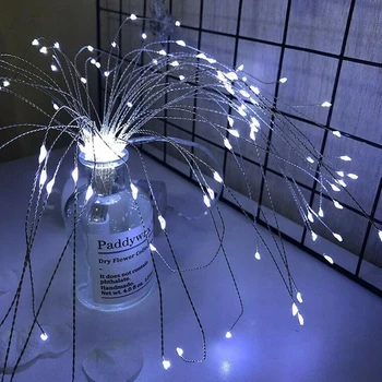 

Firework LED String Light Starburst Christmas Outdoor Hanging White/color