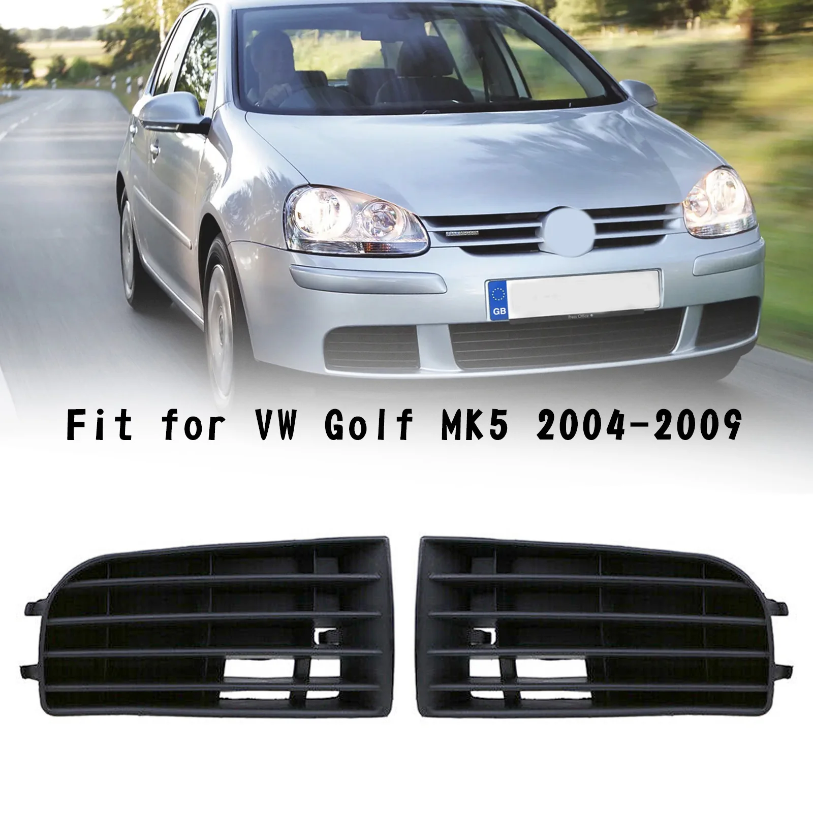 VW Golf MK5 V Sport Front Bumper +Grill Red Border GTI +FOGS SMOKE CERTIFIED