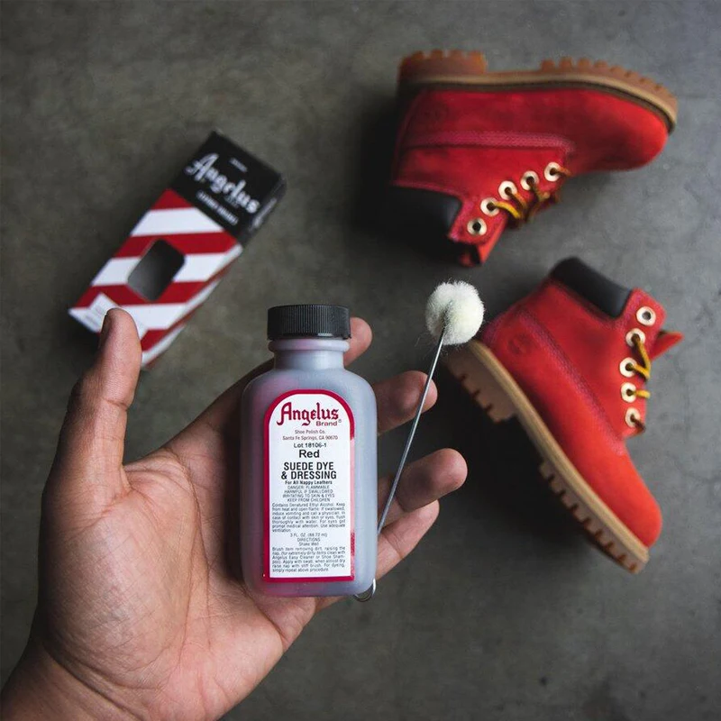 America Import 24colors Suede Leather Dyeing Water Stain Suede Penetration Dye Acrylic Paint Shoes Repair Coloring 87.6ml bottle