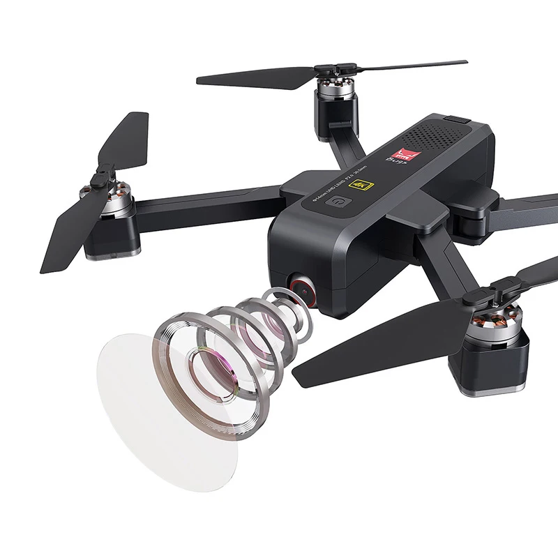 Складной бесщеточный Дрон MJX Bugs 4W B4W с GPS и камерой 4K FHD WIFI FPV 25 минут полета