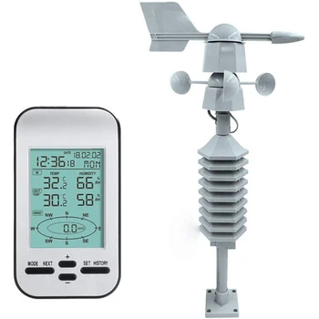 

Wireless Weather Station with LCD Display, Weather Forecast Station with Outdoor Sensor, with Wind Speed Direction