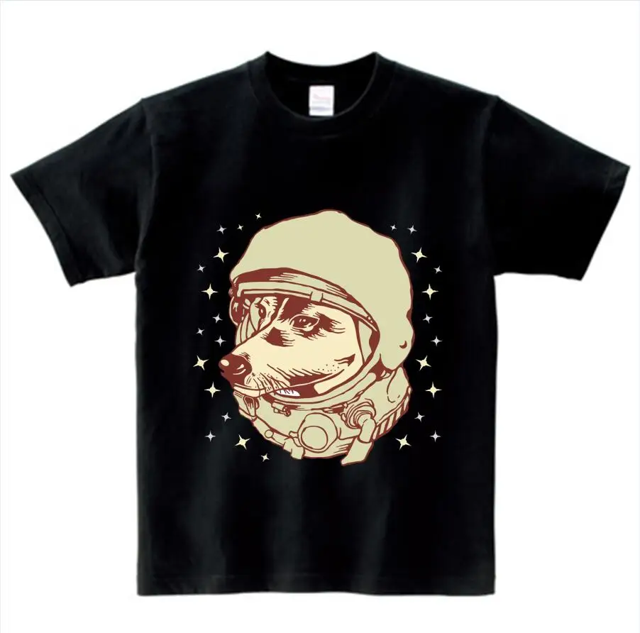 

Space T Shirt Laika The Space Dog CCCP Russia Casual Children T-Shirt Boy Girl Short Sleeve Pattern Tops Tee Kids Baby Clothes