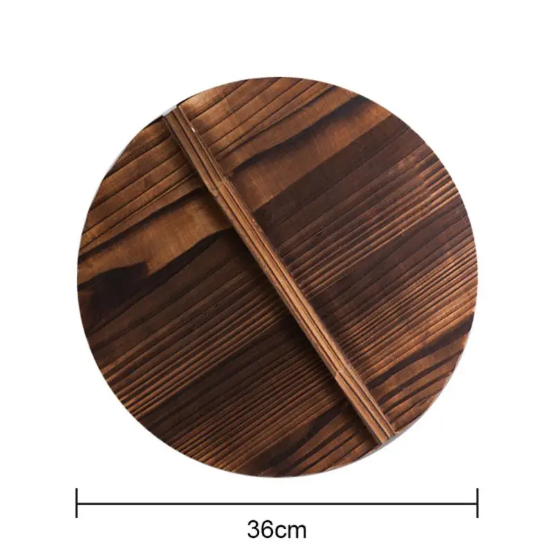 Кухня мульти-функциональный деревянный горшок крышкой большая ручка Крышка для кастрюли экологически чистые анти-обжигающий станок для древесины сковорода покрытие для крышки 4 Размеры - Цвет: A3