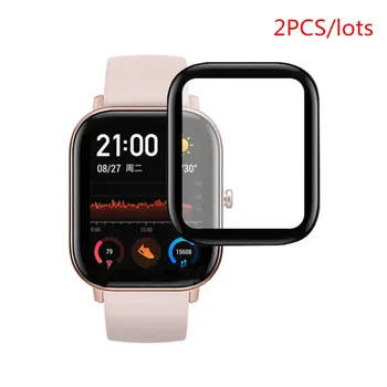 

2PCS 3D Curved Edge Full Coverage Soft Clear Protective Film Cover For Amazfit GTS Smart Watch LCD Screen Protector Guard