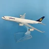 JASON TUTU 16cm Lufthansa Airbus A340 Airplane Model Plane Model Aircraft Diecast Metal 1/400 Scale Planes Dropshipping 2
