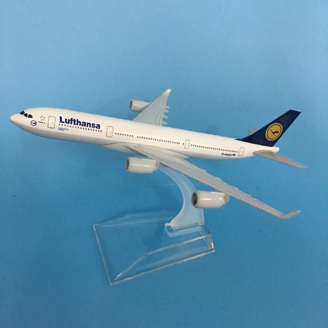 JASON TUTU 16cm Lufthansa Airbus A340 Airplane Model Plane Model Aircraft Diecast Metal 1/400 Scale Planes Dropshipping 2