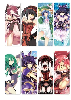 

10 sets/lot Anime DATE A LIVE bookmarks for books Itsuka Shido Yatogami Tohka PVC Book mark Office School Accessories Gift