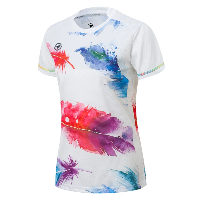 Новые детские футболки для бадминтона с короткими рукавами для детей рубашка для настольного тенниса для мальчиков теннисные майки для девочек спортивные футболки для бега - Цвет: Child 1 shirt B125