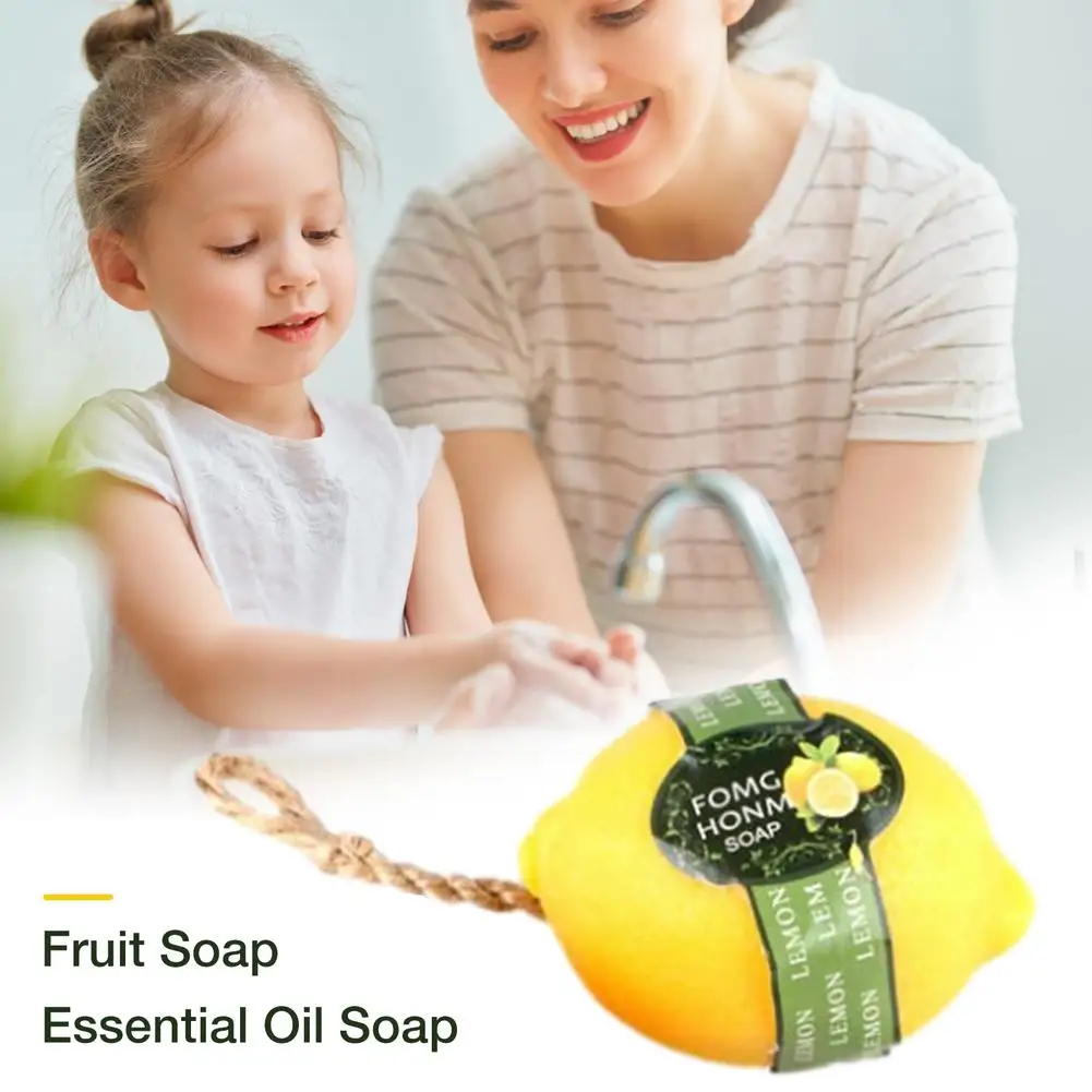 Natural Mango Pineapple Lemon Fruit Oil Handmade Soap Whitening Skin Hand Cleanser Wash Soap Face Body Care