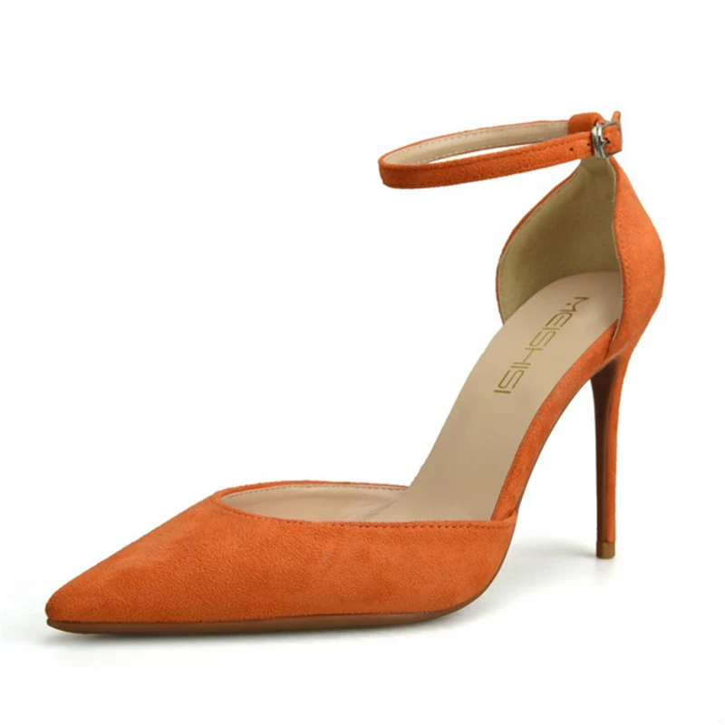 Г. Большие размеры 33-46, женские босоножки на платформе черные туфли-лодочки с ремешками пикантная женская обувь на низком квадратном каблуке, оранжевая красная обувь на высоком каблуке 8 см
