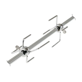

2pcs/set Rotisserie BBQ Forks Stainless Steel Spit BBQ Forks Charcoal Chicken Grill Rotisserie Meat Fork BBQ Tool