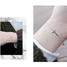 925 серебряный крест браслеты для женщин и мужчин Снежинка христианский я люблю сердце Бог Боком Крест Иисус Шарм