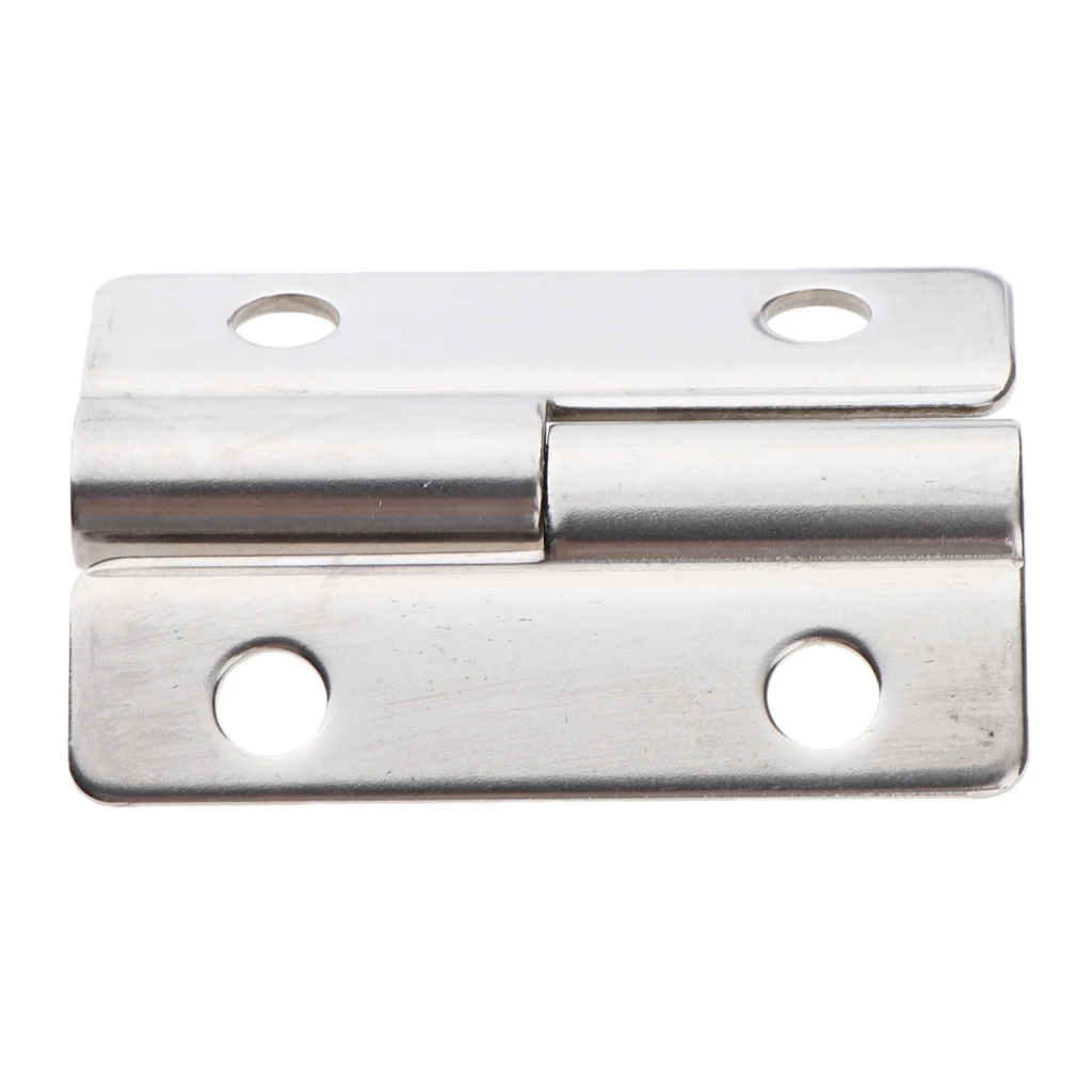 Left-Butt Hinges Silver Tone for Cabinet Drawer ，Marine Boat Home Furniture Hardware Door Hinge