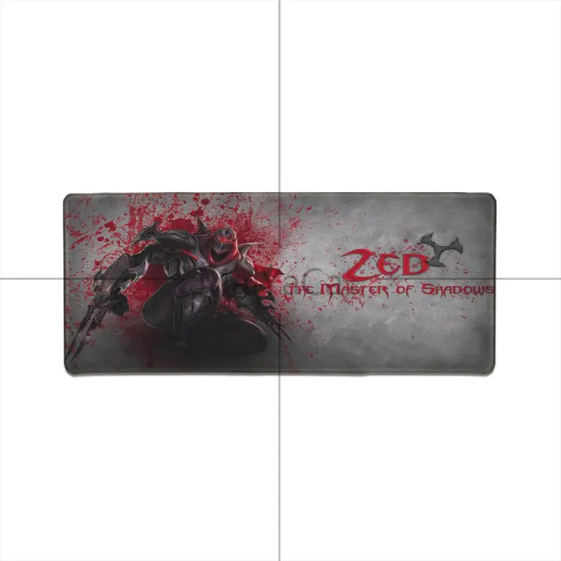 Забавные League of Legends Zed Gaming Keyboard Мышь колодки большой игровой Pad Lockedge коврик для